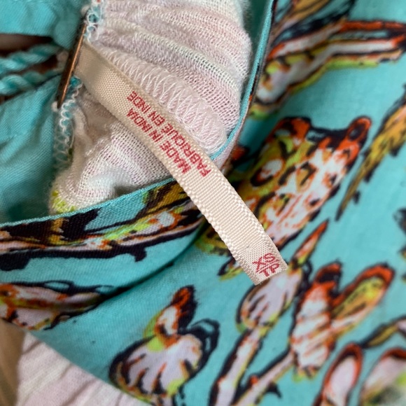 Free People Being Me Tunic Striped Boho Floral - Picture 7 of 8